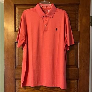 Ralph Lauren Coral Short-Sleeve Polo with Navy Pony